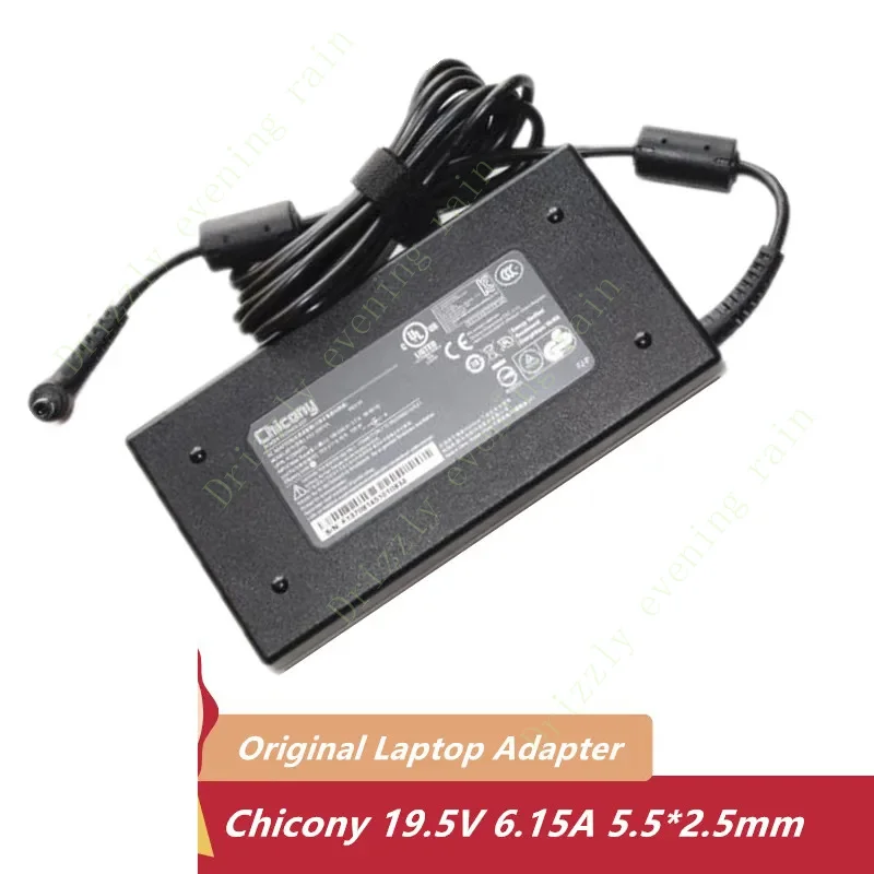 Для Chicy 120 Вт 19 5 В 6 15 А a12-120p1a зарядное устройство переменного тока для MSI cx72 6QD gl72-6qc