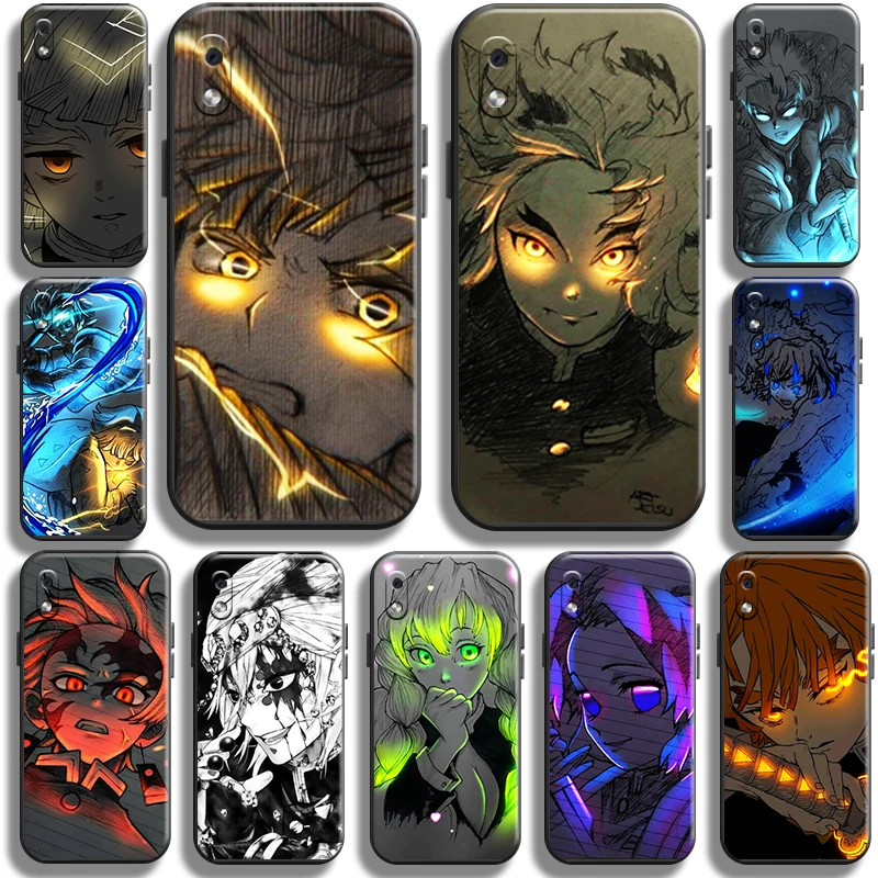 

Demon Slayer Kamado Tanjirou For Samsung Galaxy A10 A10S Phone Case Carcasa Funda Back TPU Cases Cover Black