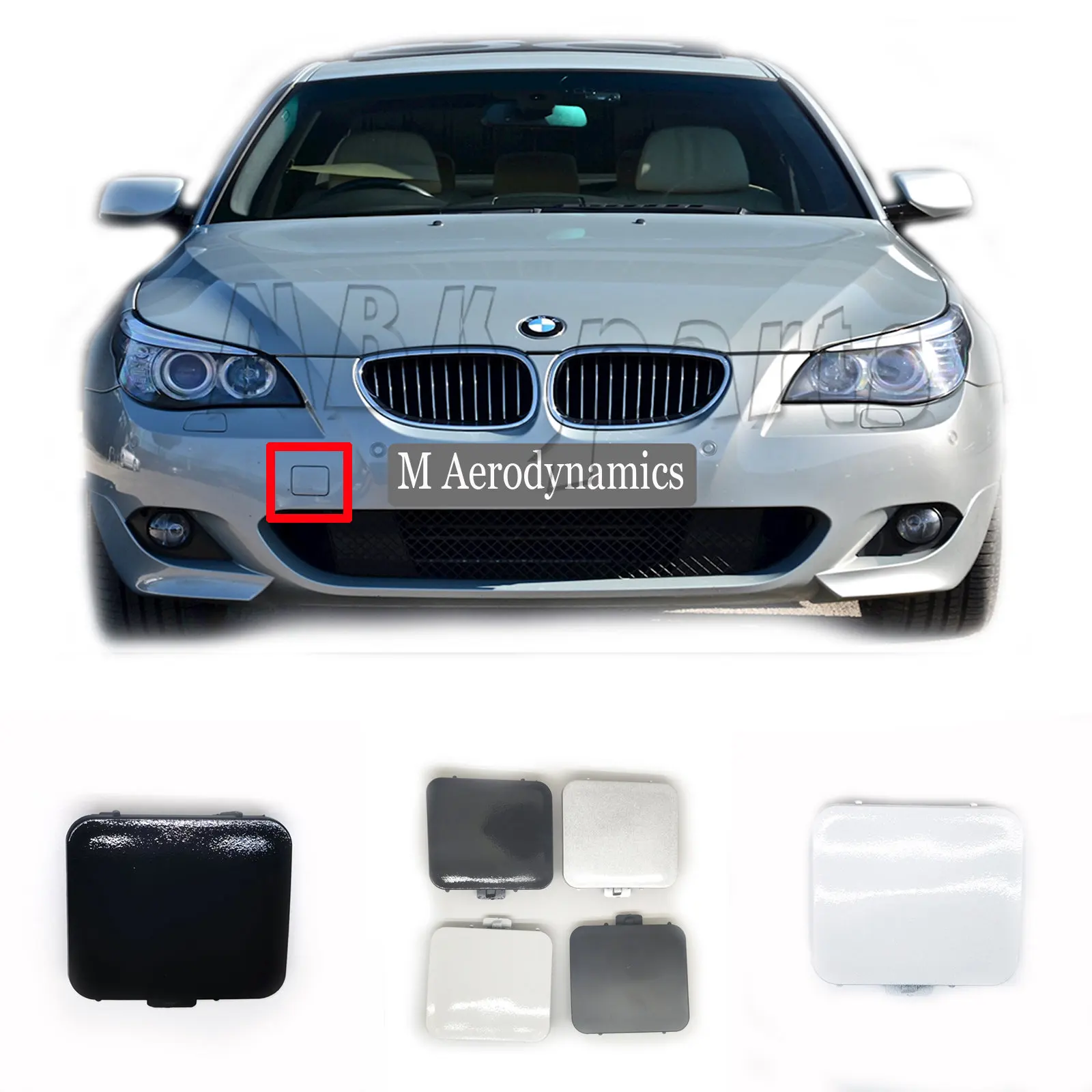 Fit 04-09 BMW 5 series M-Sport E60 Sedan E61 Wagon 520i 535i 550i 535d 540i 530i Bumper Hook TOW Front COVER 51117897210 Fit 04-09 BMW 5 series M-Sport E60 Sedan E61 Wagon 520i 535i 550i 535d 540i 530i Bumper Hook TOW Front COVER 51117897210