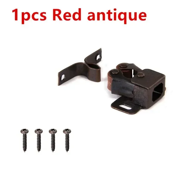 

Двойные роликовые защелки для шкафа, эргономичный зажим для гардероба с винтами, двойные полосы, мебельная фурнитура, мягкое закрытие двери