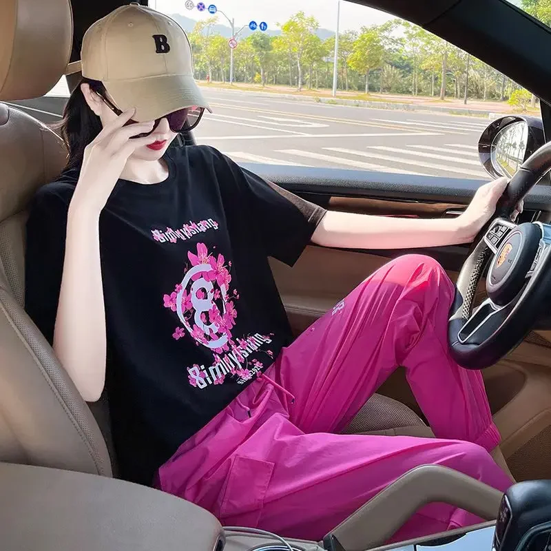 Женский спортивный костюм из 2 предметов свитшота и брюк комплект одежды для