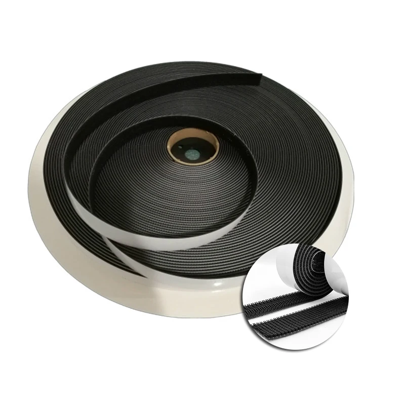 Многоразовая застежка с двойным замком SJ3541 черная грибная клейкая лента