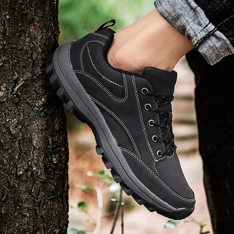 

Cork Walking Men Climbing Shoes Mountain Outdoor Sports Non-Slip Breathable Hiking Sneakers