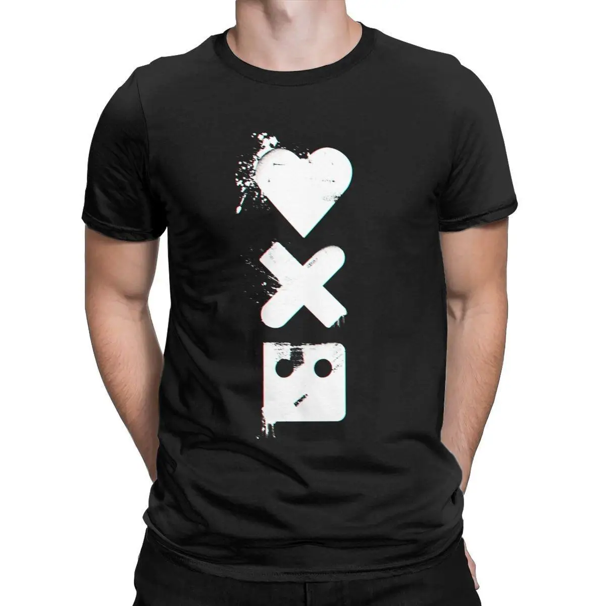 

Love Death And Robots T-Shirts Men Funny Pure Cotton Tees Round Neck Short Sleeve T Shirts 6XL Clothes