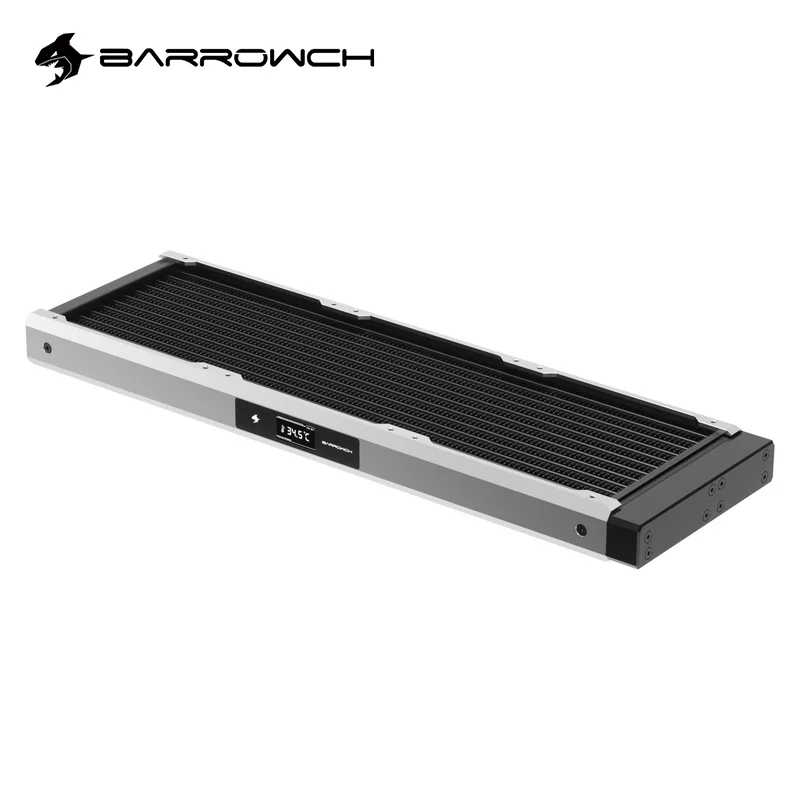 

Клиренс, медный радиатор BARROWCH 360 мм, толщина 30 мм с OLED-дисплеем температуры мм, x3, серебристо-красный, Φ V2