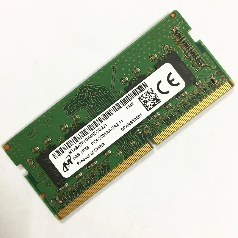 

Micron DDR4 8GB 16 GB 3200MHz RAMS 8GB 1RX8 PC4-3200AA-SA2-11 DDR4 3200 8GB память для ноутбука
