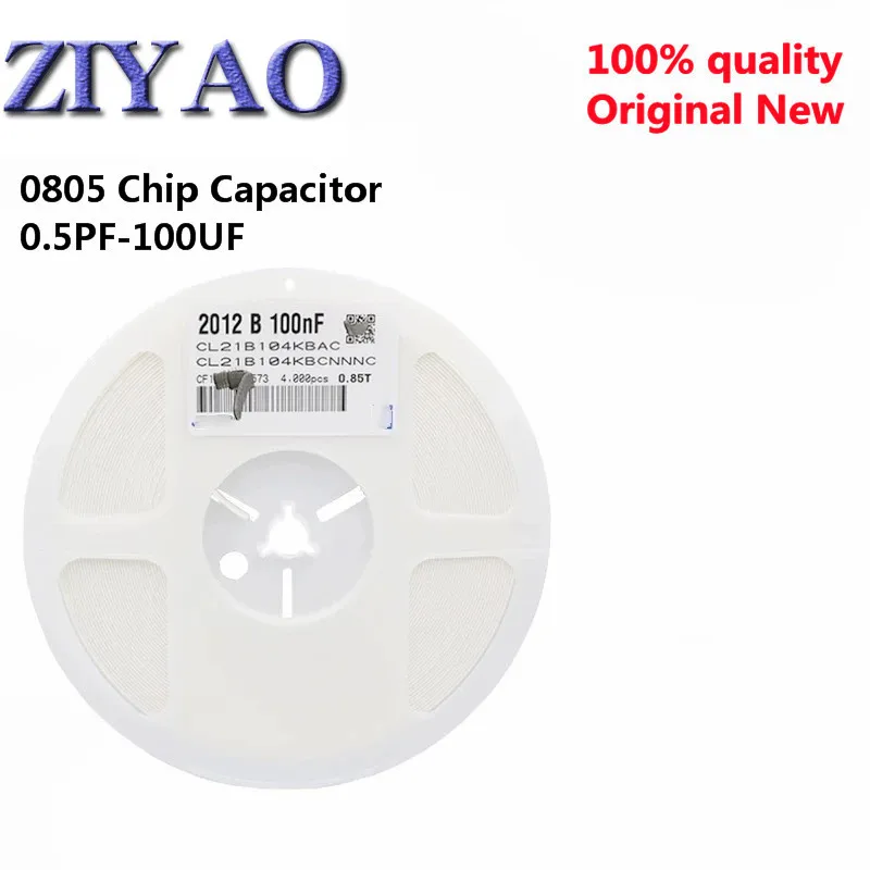 

1Reel 4000pcs 0805 smd Capacitor ceramic 1PF-10UF 4.7PF Gepyun 330PF 680PF 22NF 33NF 220NF 1UF 2.2UF 4.7UF 10UF original