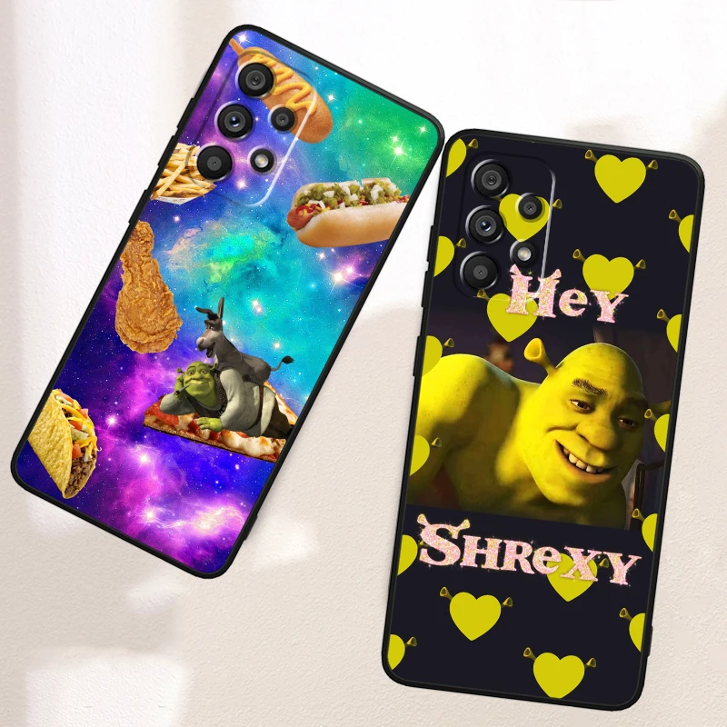 Чехол для телефона из ТПУ с изображением аниме Шрека Samsung A53 A52 A33 A32 A51 A71 A21S A13 A73 A55 A22