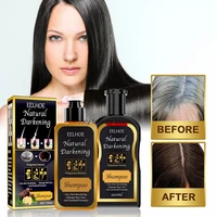200100ml shampoo polygonum ginger anti white hair permanent black shampoo hair growth remove dandruff for cover white hair