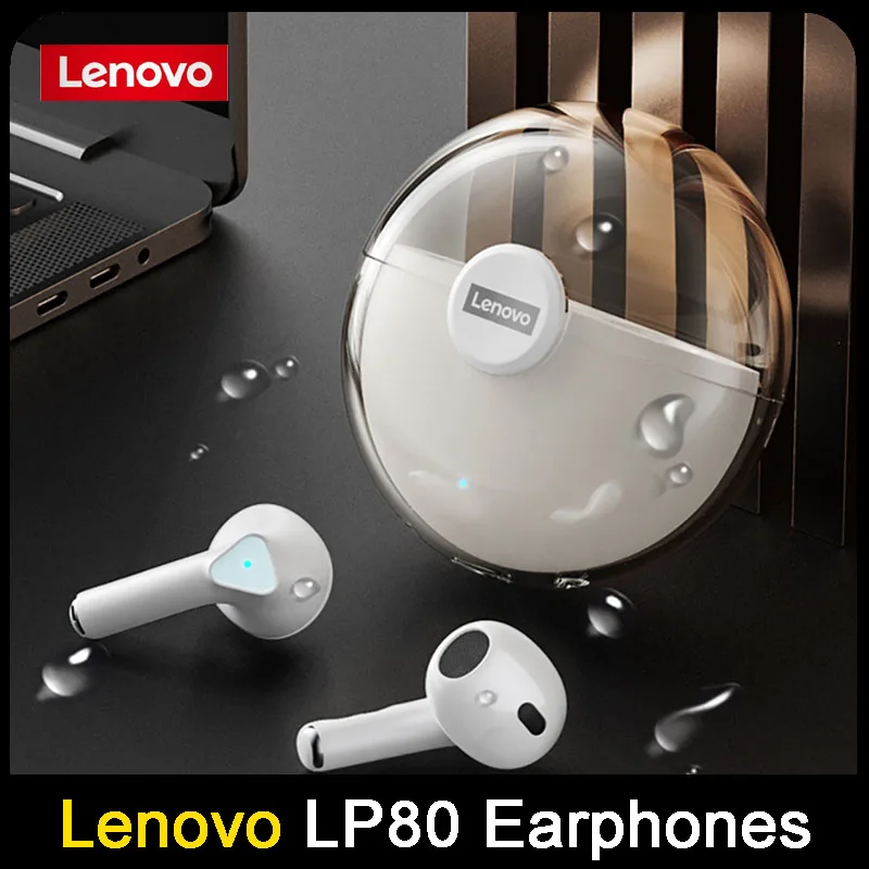 

TWS-стереонаушники Lenovo LP80 с поддержкой Bluetooth и шумоподавлением