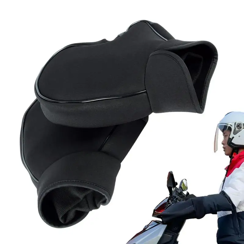 

Winter Handlebars Mitts Windproof Motorcycle Warmers Mitts Three Layer Fabric Hand Warmer For Motorcycles Scooters ATVs