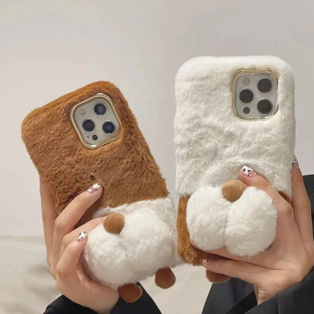 

For Huawei Mate 40 Fashion Luxury Cute Plush Cocky Soft Bottom Phone Case for Huawei P40 Nova 7 Mate 30 P40 Pro Cover