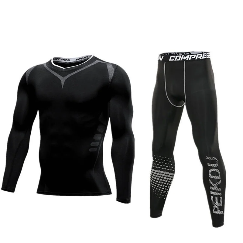 

Men Suits Termal Underwear Men's Sprin Autumn Winter Termo Sportin Sets Fitness Male Stretc Lon Jons Sapers Tracksuits