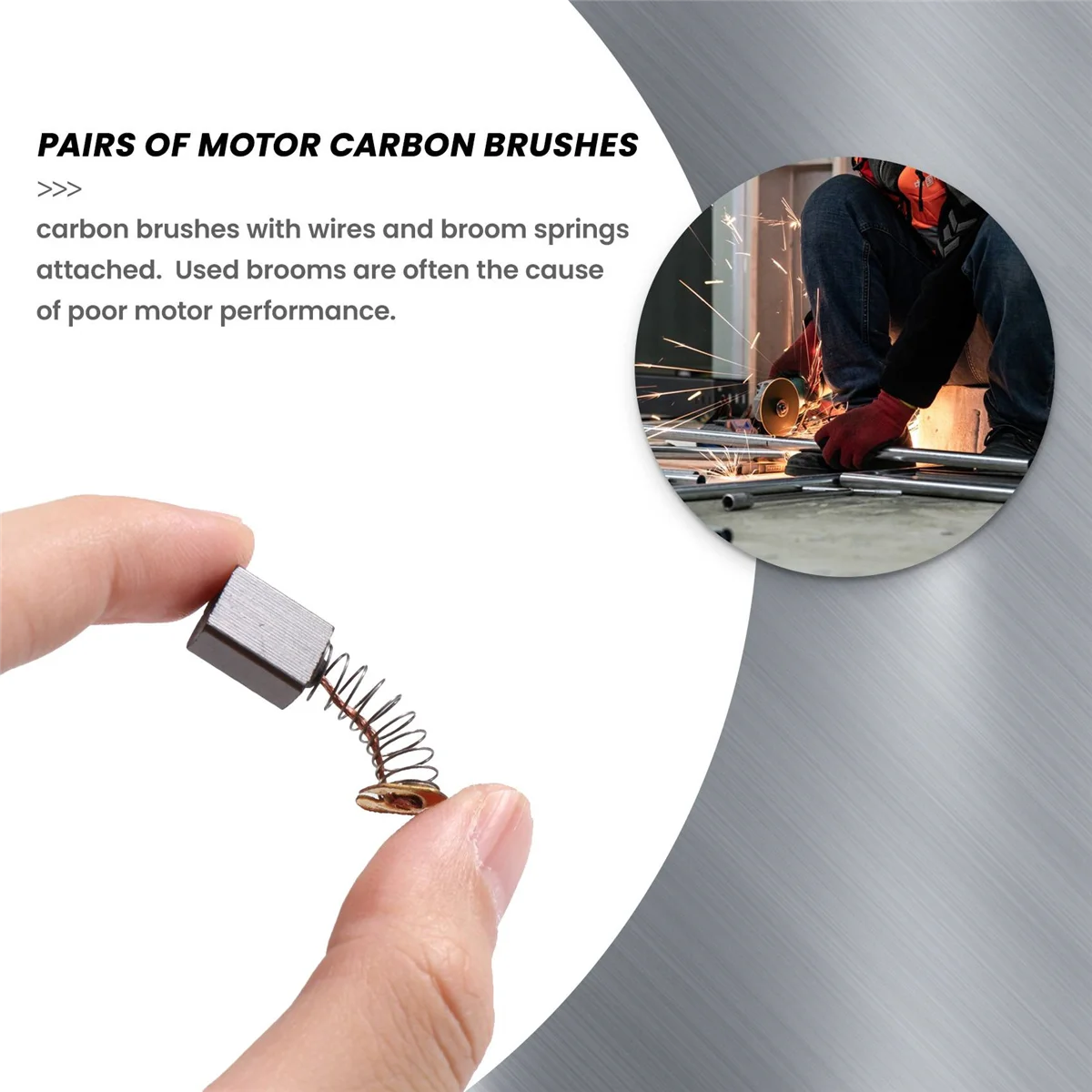 2 пары угольные щетки 12x9x6 мм