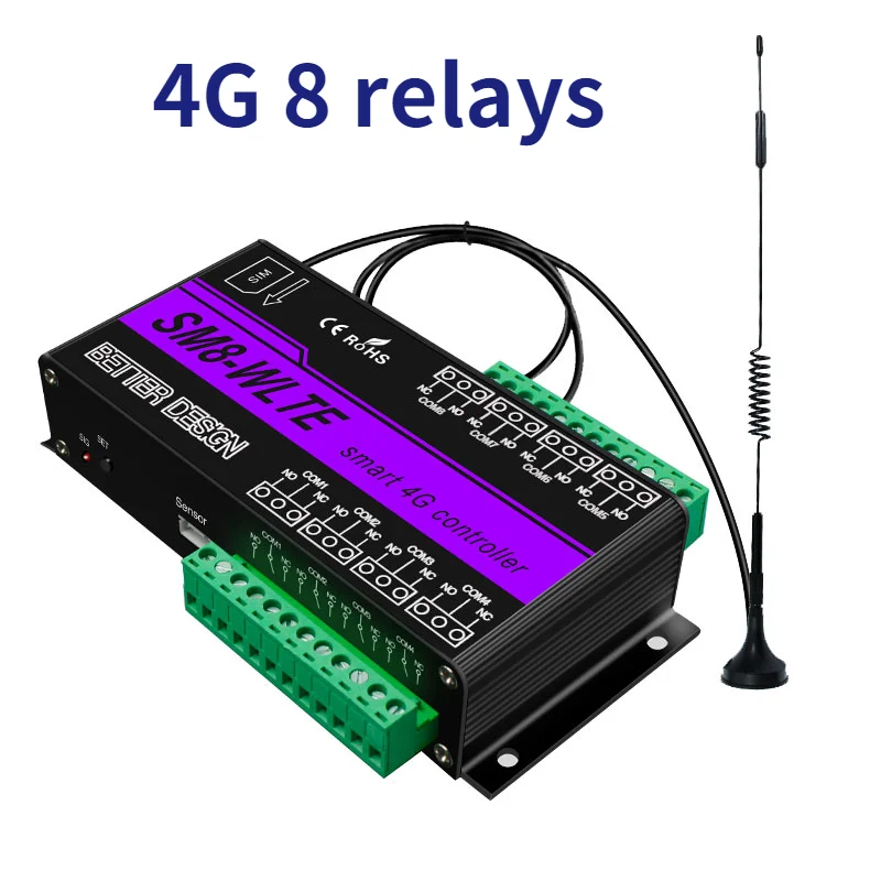 Релейный модуль с 8 выходами 4G Входное реле переключателя 30 В переменного тока 250