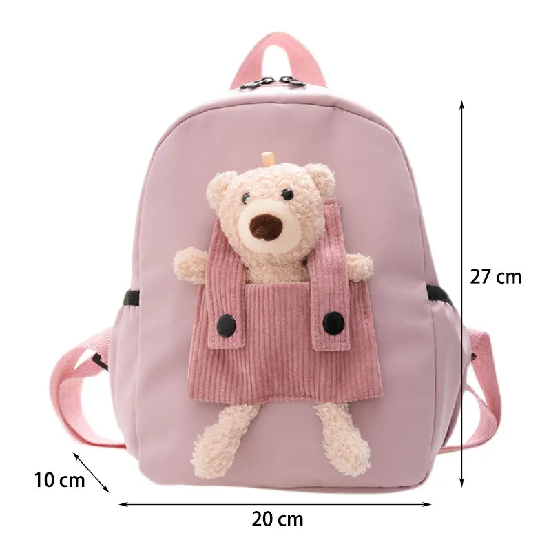 Cartoon Plush Bear Children Backpacks Kindergarten Schoolbag Cute Animal Kids Gifts Children School Bags Girls Mini Backpacks images - 6