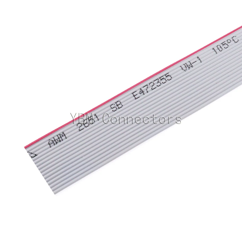 1 м метр серый плоский ленточный кабель FC провод для передачи данных 27 мм Шаг 10P 12 14