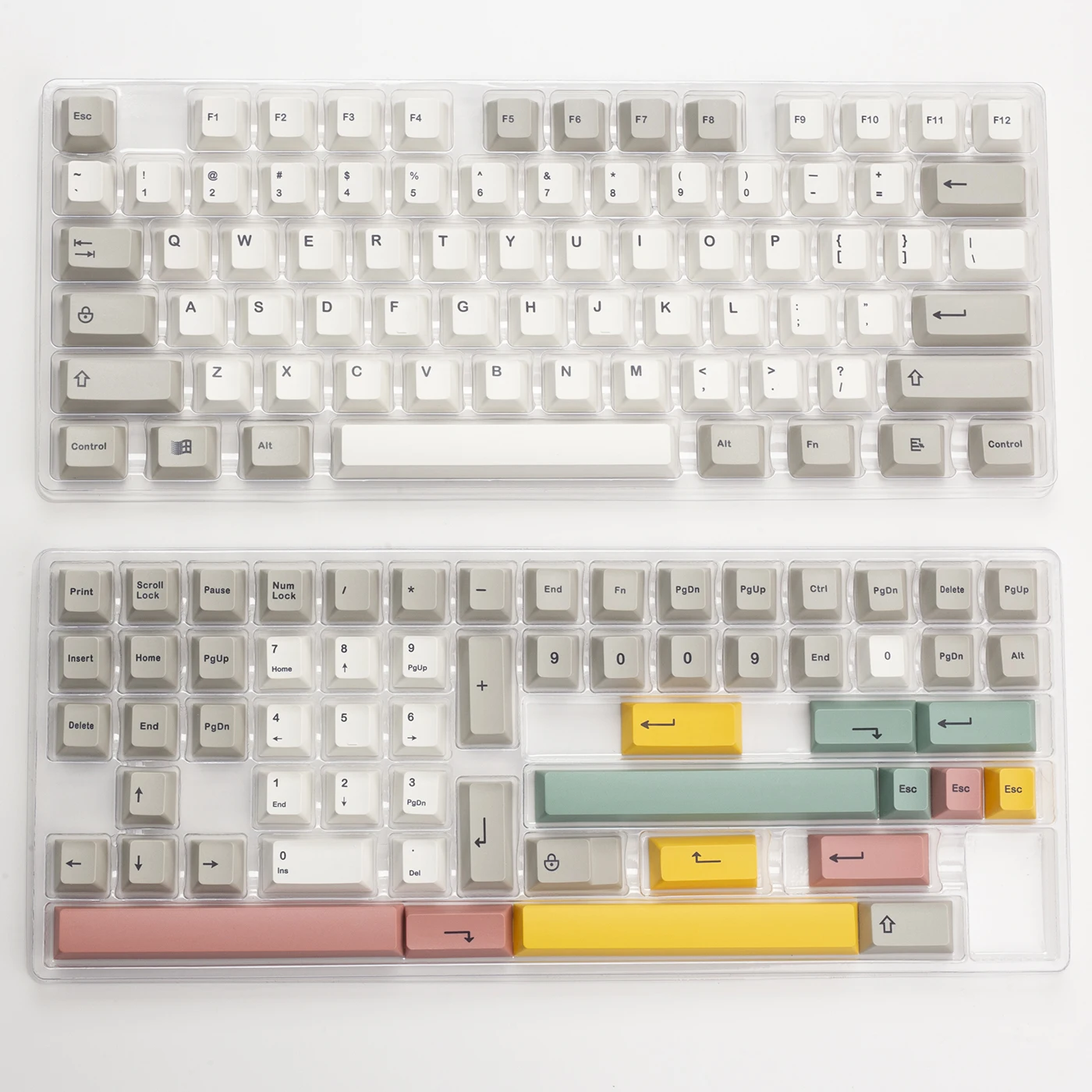 

Retro style 9009 PBT Sublimation Cherry Height Mechanical Keyboard Keycaps for Cherry MX Switch 61/68/84/87/104/108 6.25u