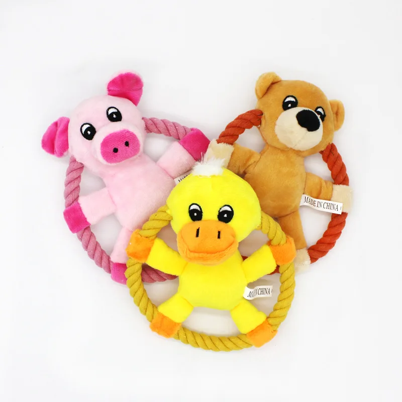 

Pet Toy Pink Pig Dog Interactive Bright Yellow Duck Cat Funny Soft Dark Yellow Toys Bear Pet Throwing Toy Dog Toy Pet Supplies