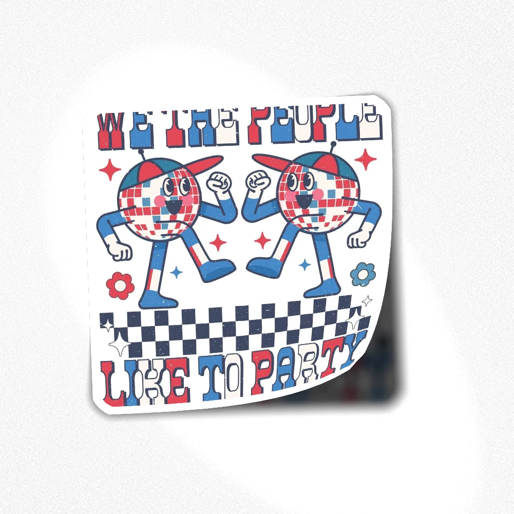 

4TH OF JULY STICKER 071 Sticker for Laptop Decor Bedroom Car Cute Cartoon Art Fashionable Public Suitcase