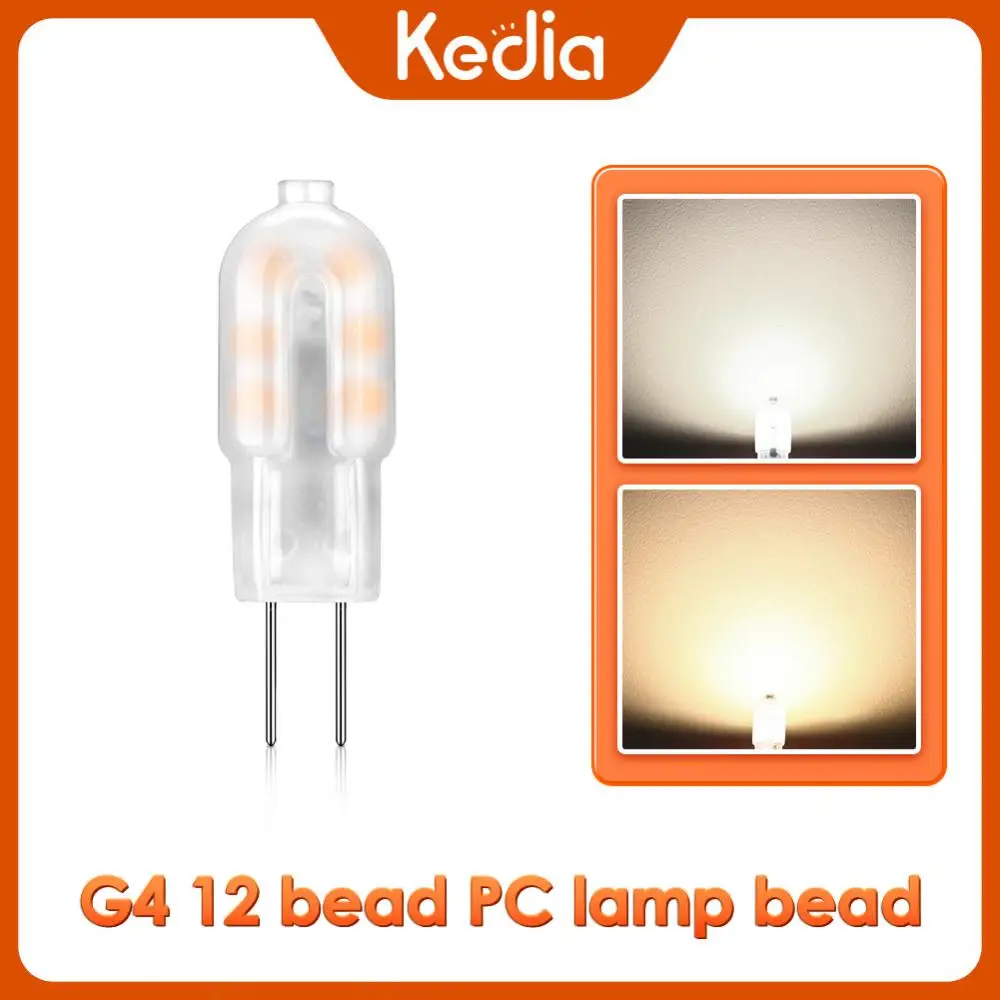 

Creative Small Bulb Mini G4 12 Bead Pc Crystal Lamp Low-voltage Led Lamp Bead Wholesale Hot Milky White Matte 12v Pin Newest