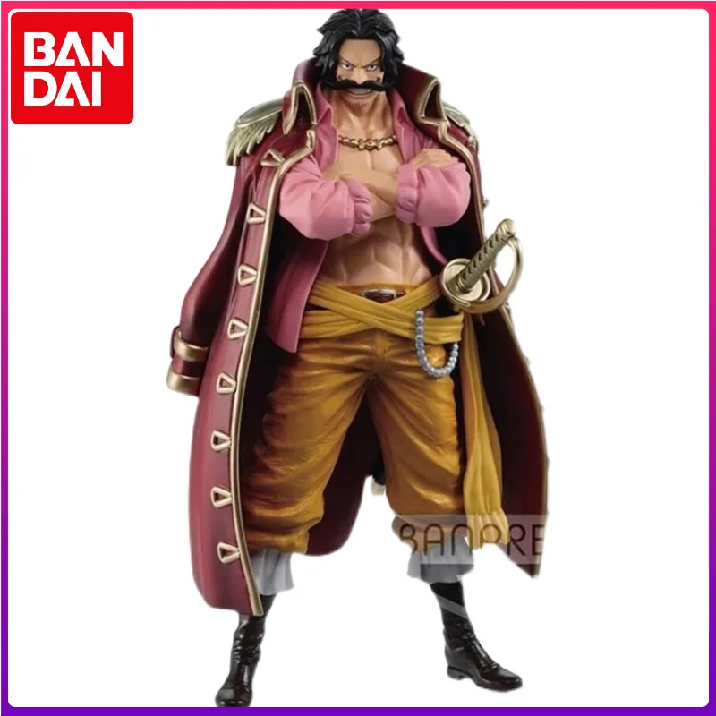 

Bandai Genuine One Piece Anime Gol D Roger Action Figures DXF Grand Line Collectible Model Exquisite Doll Toys Gifts for Kids