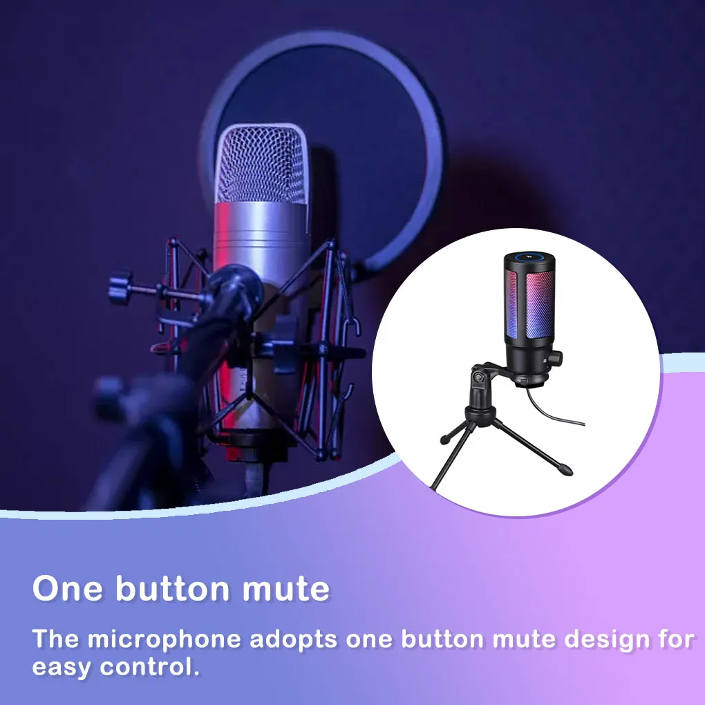 

Microphone Headphone Output Condenser Microphones Studio Singing Mic
