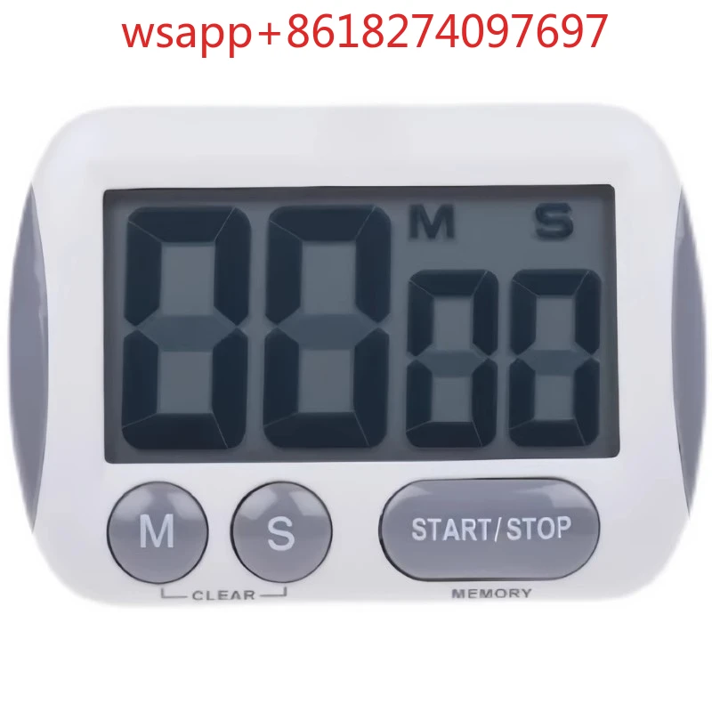 Цифровой таймер настольный белый на батарейках 557-610