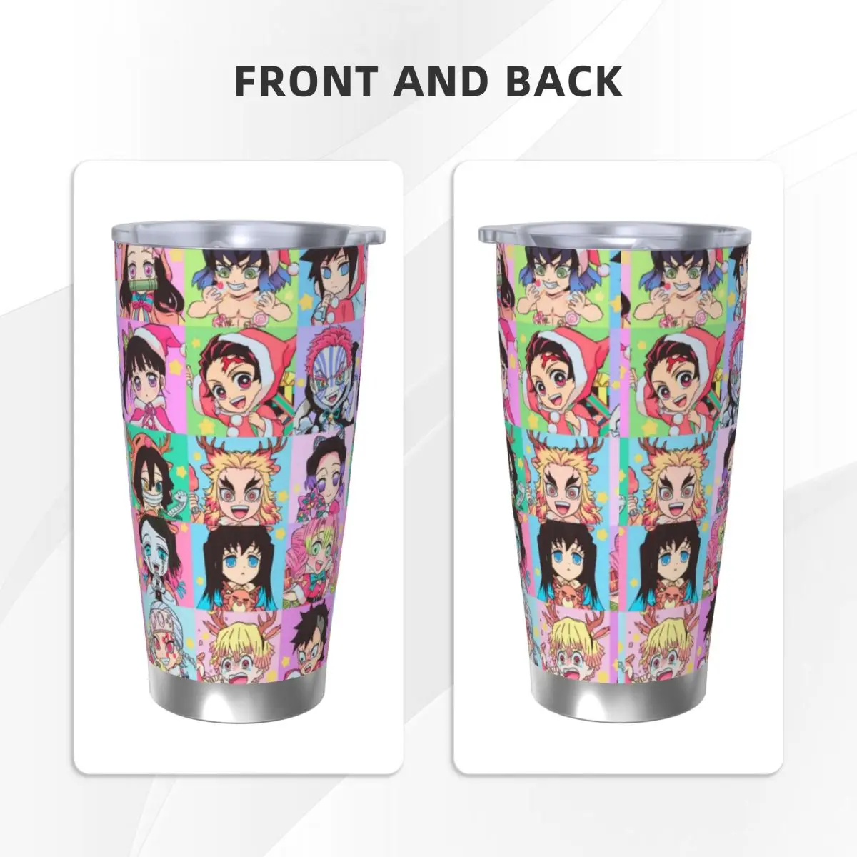 Demon Slayer Kimetsu No Yaiba 20 унций автомобильная кружка из нержавеющей стали соломенная