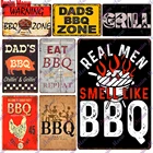 Dad's BBQ Zone, винтажные вечерние Плакаты для барбекю с металлическим знаком, настенное искусство, постер для бара, паба, кухни, ретро печать, домашний декор, WY81