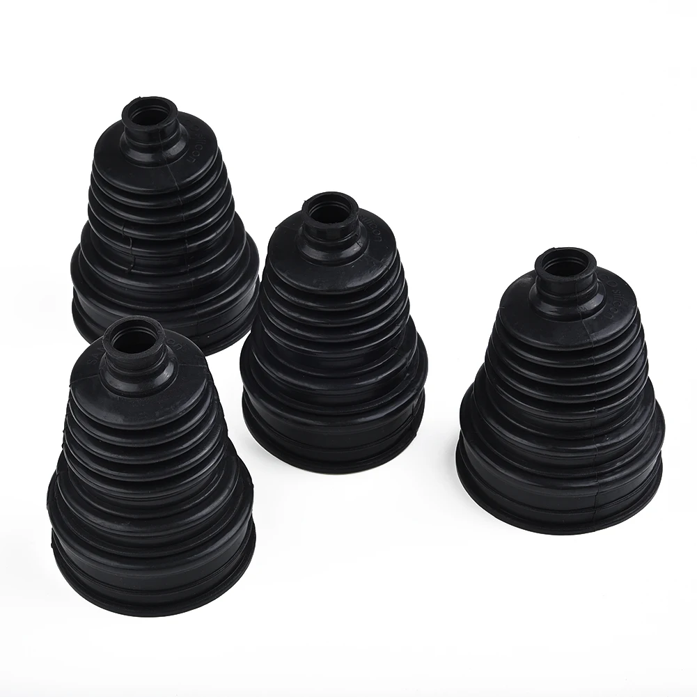 

High quality Sleeve 4pcs Hot Joint Fitting With 4*Clips Cone Stretch Constant Velocity CV Boot Rubber Practical