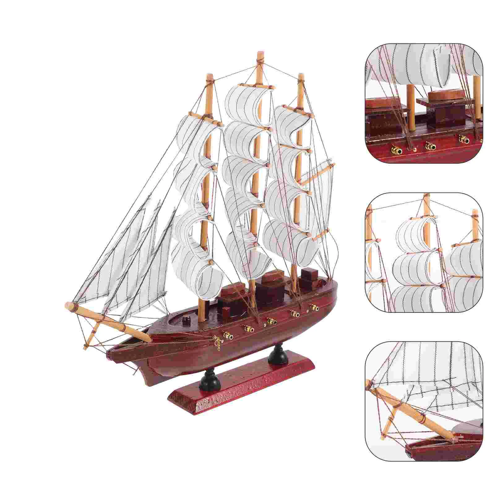 

Sailboat Decoration Desktop Sailing Boat Ornament Creative Nautical Decoration for Home