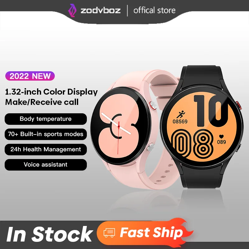 

2022 New Smart Watch Men 1.32'' IPS Display Voice Calling Health Monitoring 70+ Sports Modes Waterproof Smartwatch For Samsung