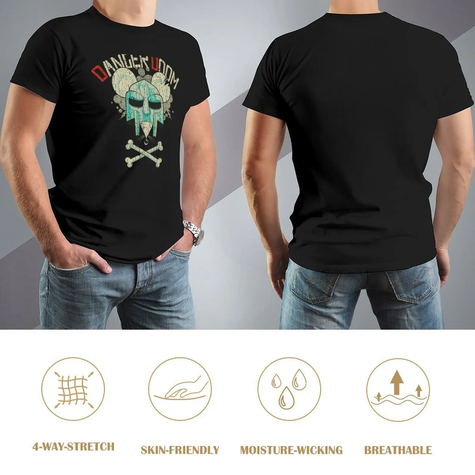 Футболка Danger Doom 2005 незаменимая футболка мужская топы с аниме большие и высокие