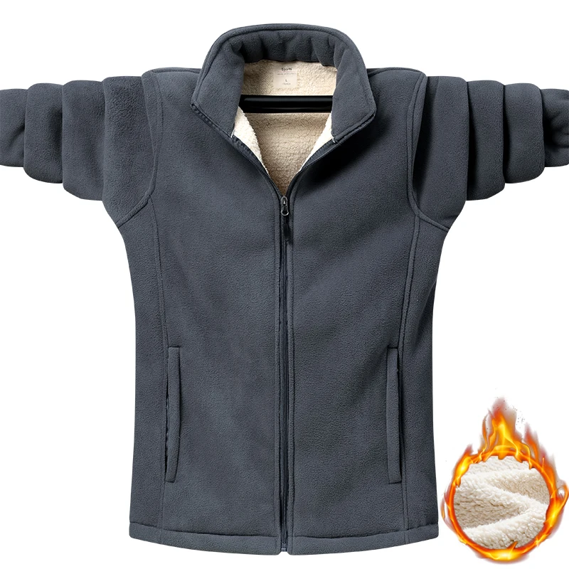 

9Xl Men Autumn Winter Jacket Thickened Warm Fleece Jacket Parka Coat Sweatshirt Men Spring Cotton Casual Tactical Streetwear