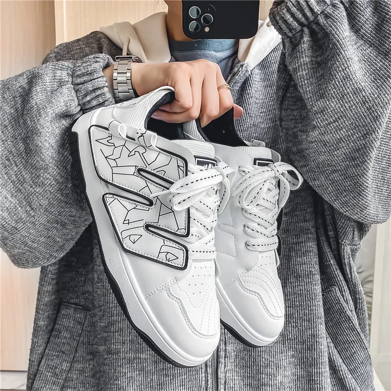 Autumn Men Casual Sneakers Platform Basketball Shoes Male Flats Tennis Sport Running Shoes Non-slip Jogging Trainers Footwear