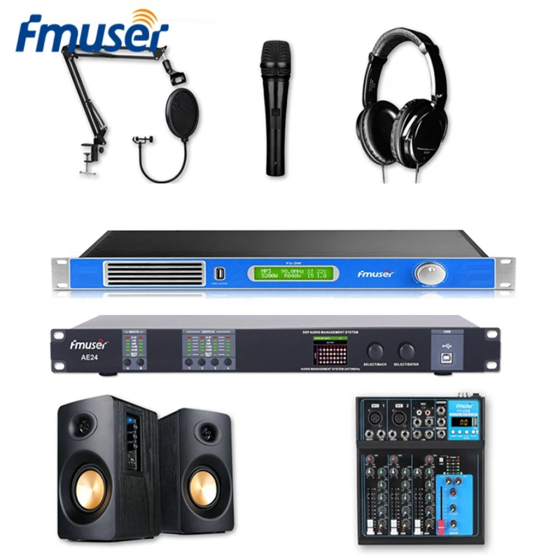 

FMUSER BS-1M FM Radio Transmitter Equipment Package For Broadcast Studios And Radio Station
