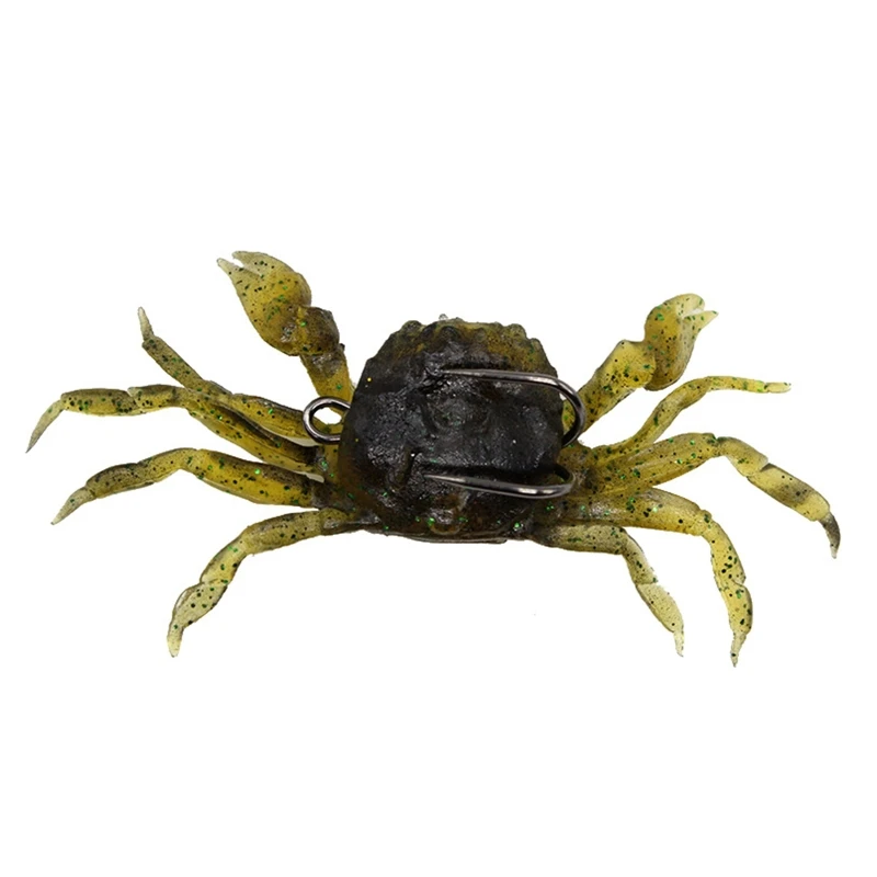 

Soft Plastic Fishing Crankbaits Simulated Crab Baits for Sharp Hook Lures Tempti