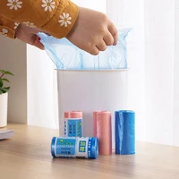 90 pcs roll small thicken garbage bags kitchen trash mini disposable trash can plastic bag disposable bags for car bathroom