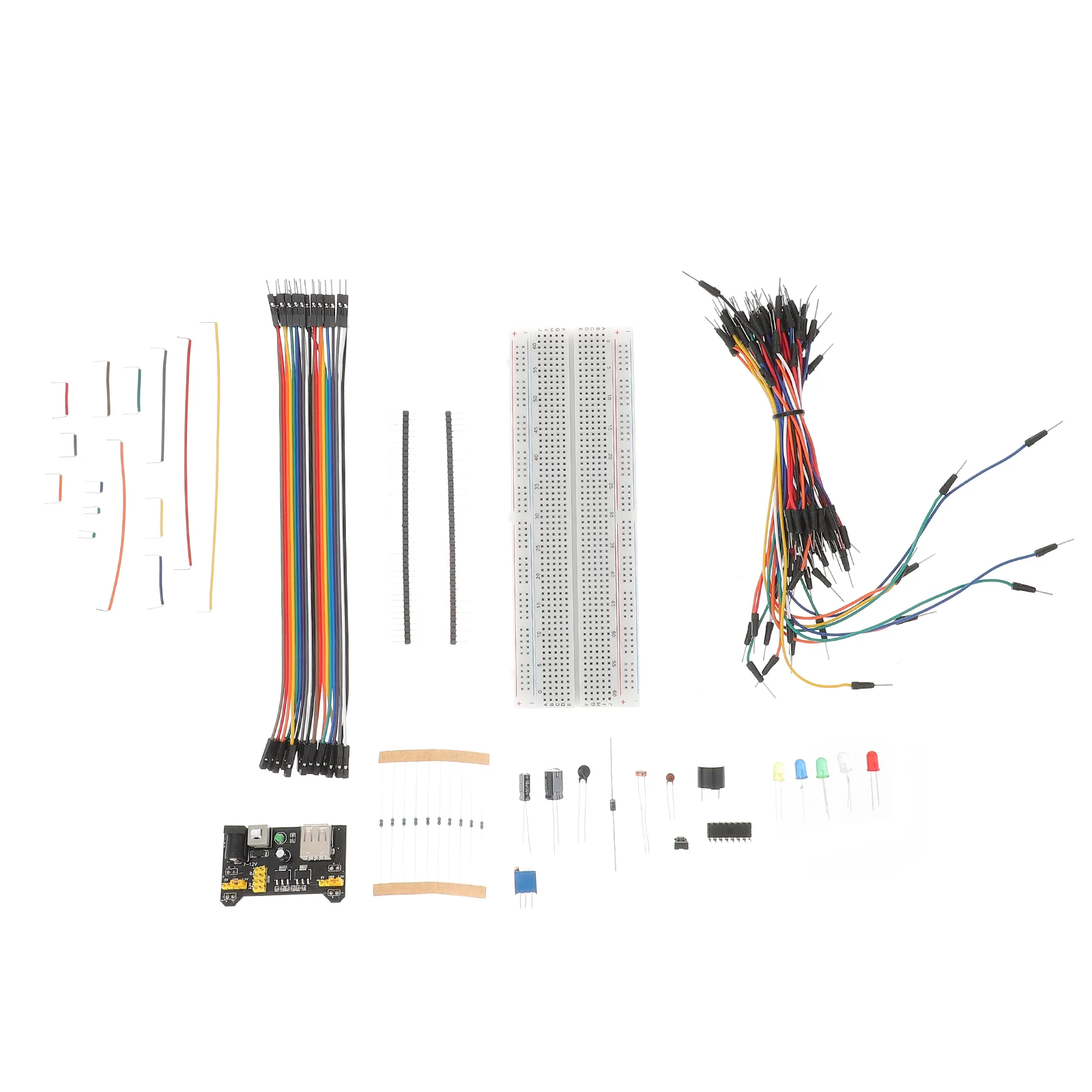 

R3 Element Bread Kit Power Supply Module Electronic Component Breadboard Prototyping Circuit Tie-points Jumper Wires