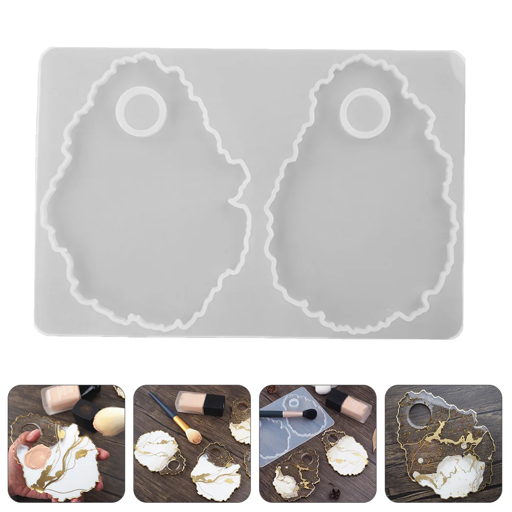 

Mold Resin Tray Epoxy Diy Silicone Casting Making Mouldmakeup Craft Jewelry Crafts Home Hand Clear Keychains Clay Crayons