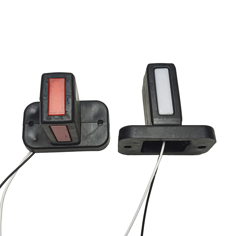 

1 Pair YI LAN Red Amber White 3face 9LED 10-30V Side Marker Lighting Outline Side Marker Truck Light Van LED Lights for Trailer