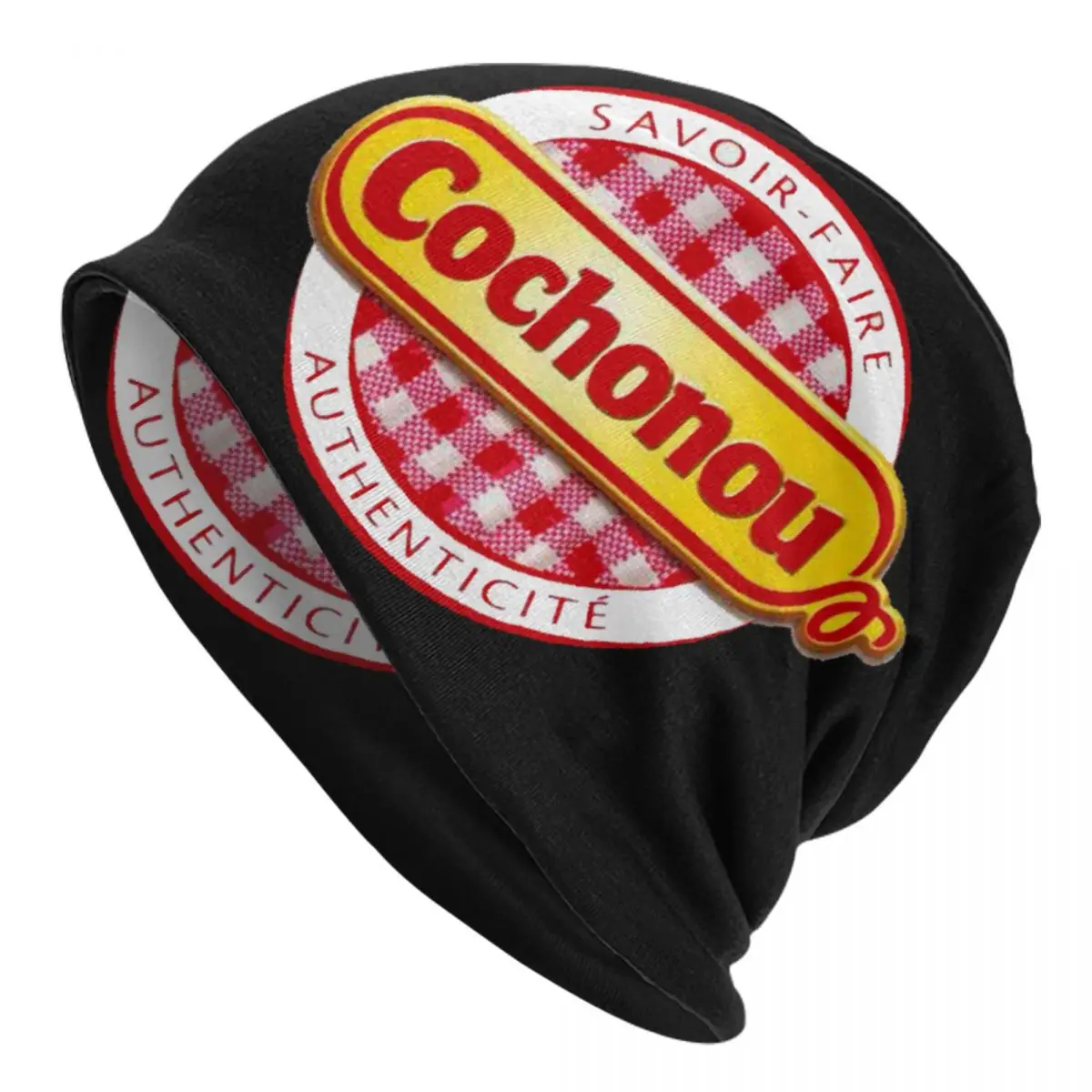 

Pig Cochonou Logo Skullies Beanies Caps Fashion Winter Warm Men Women Knit Hat Unisex Adult Bonnet Hats