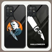 michael myers phone case tempered glass for huawei p30 p40 p50 p20 p9 smartp z pro plus 2019 2021 rich and colorful cover