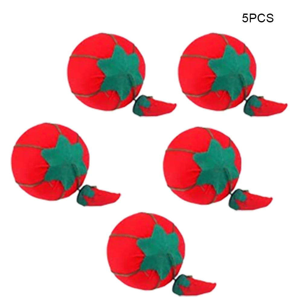 

5 шт., иглопрокладки для вышивки крестиком, в форме томатов