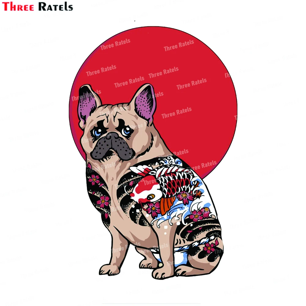 

Japanese Style French Bull Dog Yakuza Stickers And Decals For Laptop Luggage Skateboard Home Window Decoration Vinyl PVC