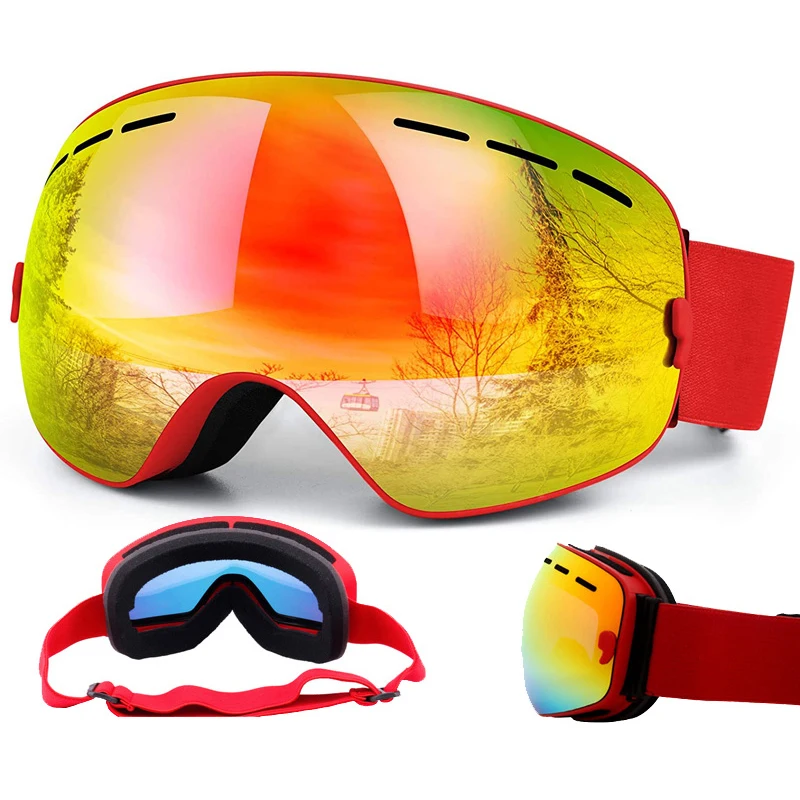 Детские лыжные очки X-TIGER для сноуборда зимние спортивные мальчиков и девочек