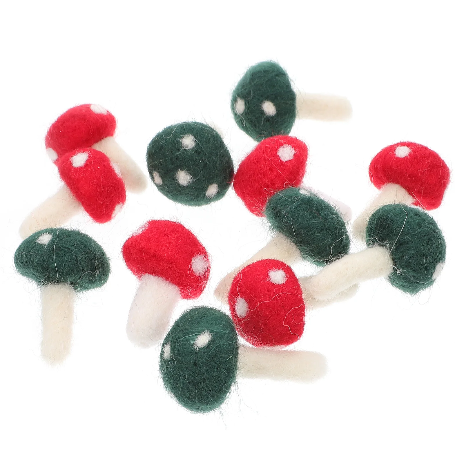 

Mushroom Diy Felt Kit Felting Decor Material Garland Ornament Needle Headwear Christmas Crafts Headdress Ornaments Home