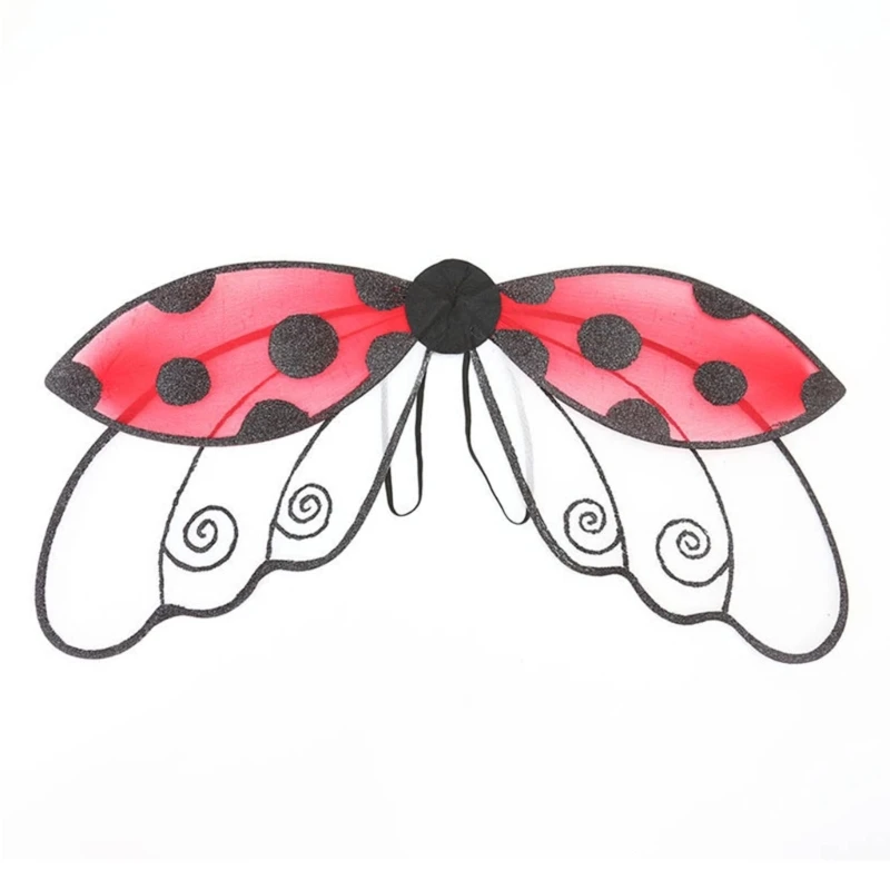 

Fancy Halloween- Cosplay Fairy Angel Wings Stunning Ladybug Sheer Wings DropShipping