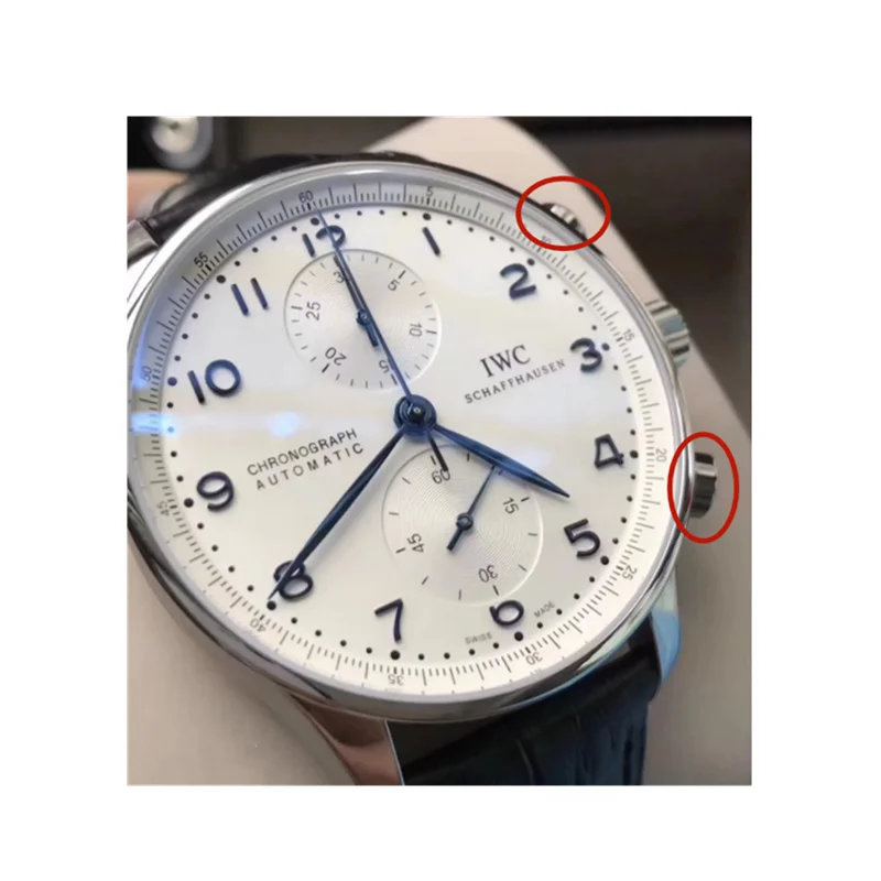 Push-Button Chronograph  Portugal Series Accessories For IWC3714/3716 Mechanical Watches
